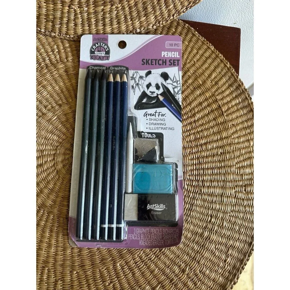 ArtSkills Crafter’s Closet Pencil Sketch Set – 10 Pc Drawing Kit